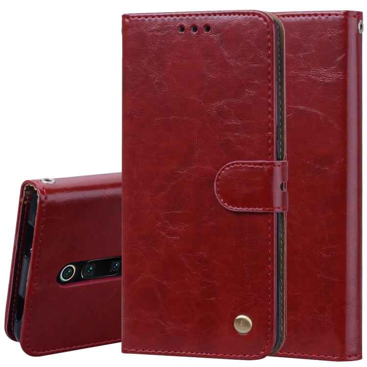 Business Style Oil Wax Texture Horizontal Flip Leather Case for Xiaomi Redmi K20 / K20 Pro, with Holder & Card Slots & Wallet
