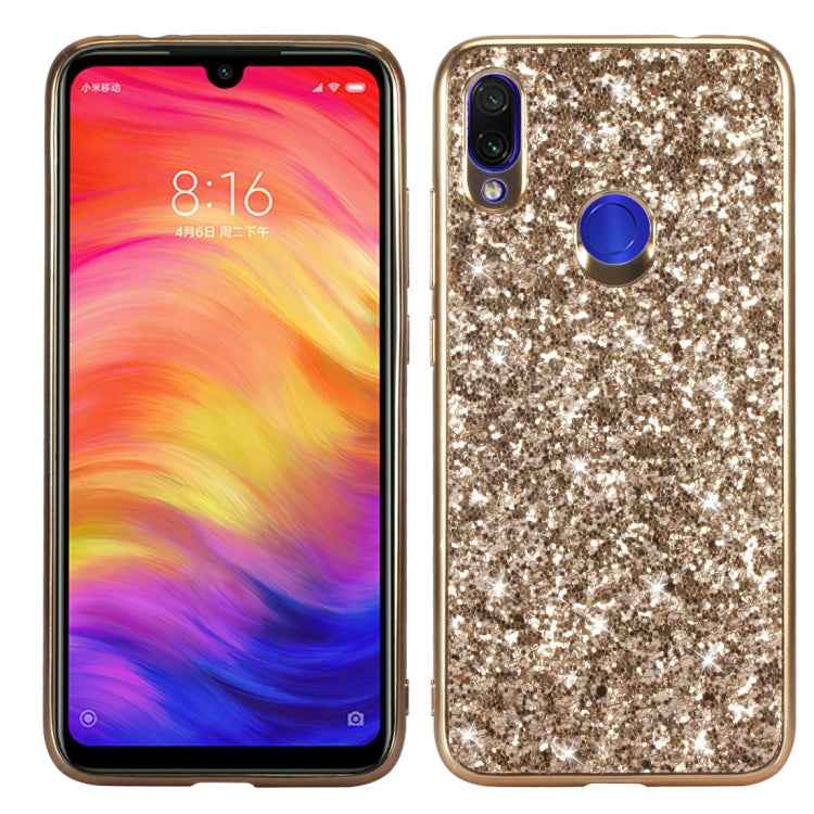 Glitter Powder Shockproof TPU Case for Xiaomi Redmi Note 7