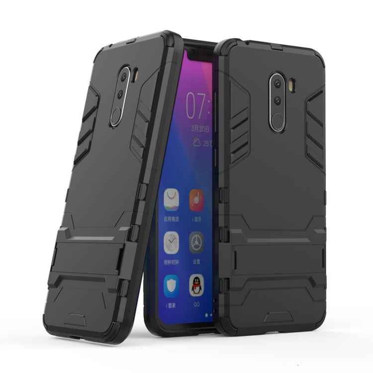 Shockproof PC + TPU Case for Xiaomi Pocophone F1, with Holder