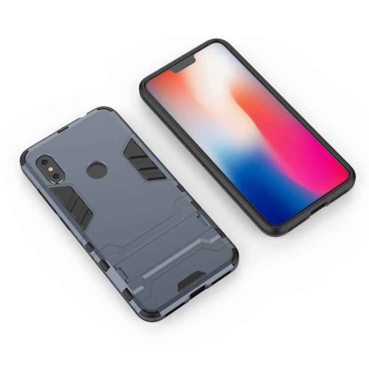Shockproof PC + TPU Case for Xiaomi Redmi Note 6, with Holder