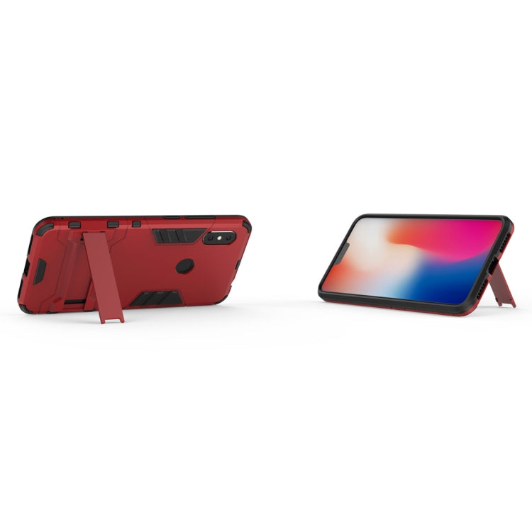 Shockproof PC + TPU Case for Xiaomi Redmi Note 6, with Holder, Xiaomi Redmi Note 6