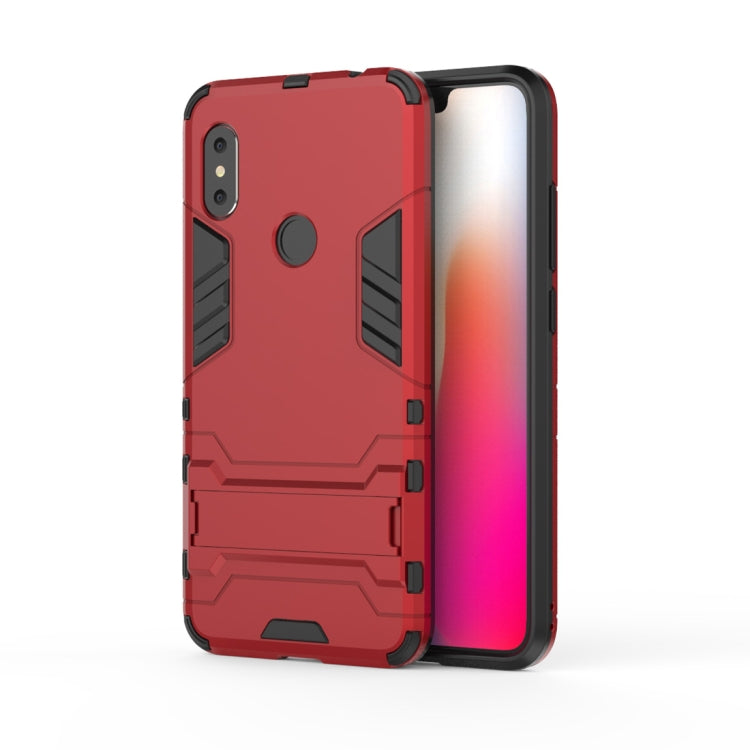 Shockproof PC + TPU Case for Xiaomi Redmi Note 6, with Holder, Xiaomi Redmi Note 6