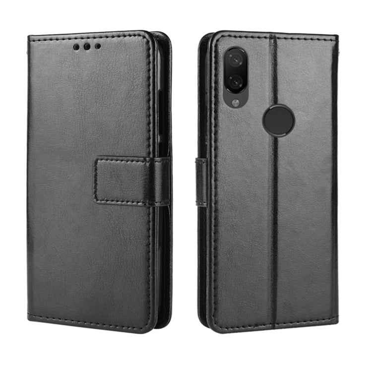 Crazy Horse Texture Horizontal Flip Leather Case for Xiaomi Redmi Note 7, with Holder & Card Slots & Wallet & Lanyard