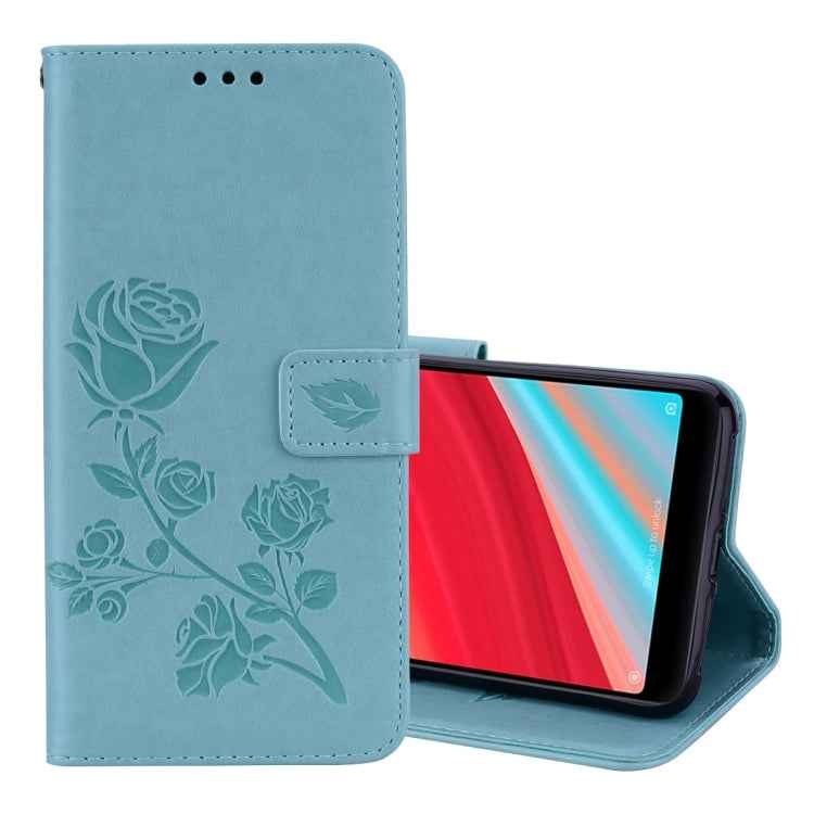 Rose Embossed Horizontal Flip Environmental PU Leather Case for Xiaomi Redmi S2, with Holder & Card Slots & Wallet
