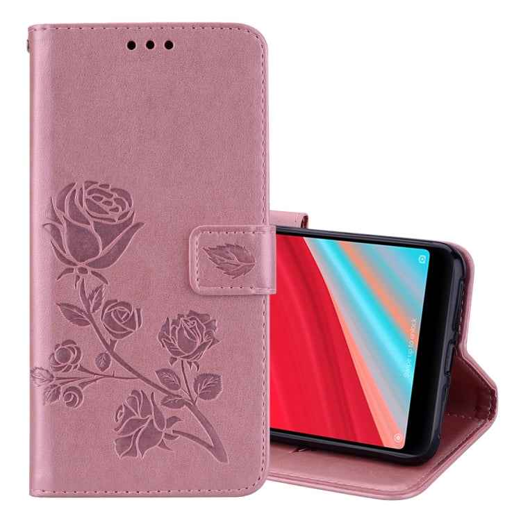 Rose Embossed Horizontal Flip Environmental PU Leather Case for Xiaomi Redmi S2, with Holder & Card Slots & Wallet