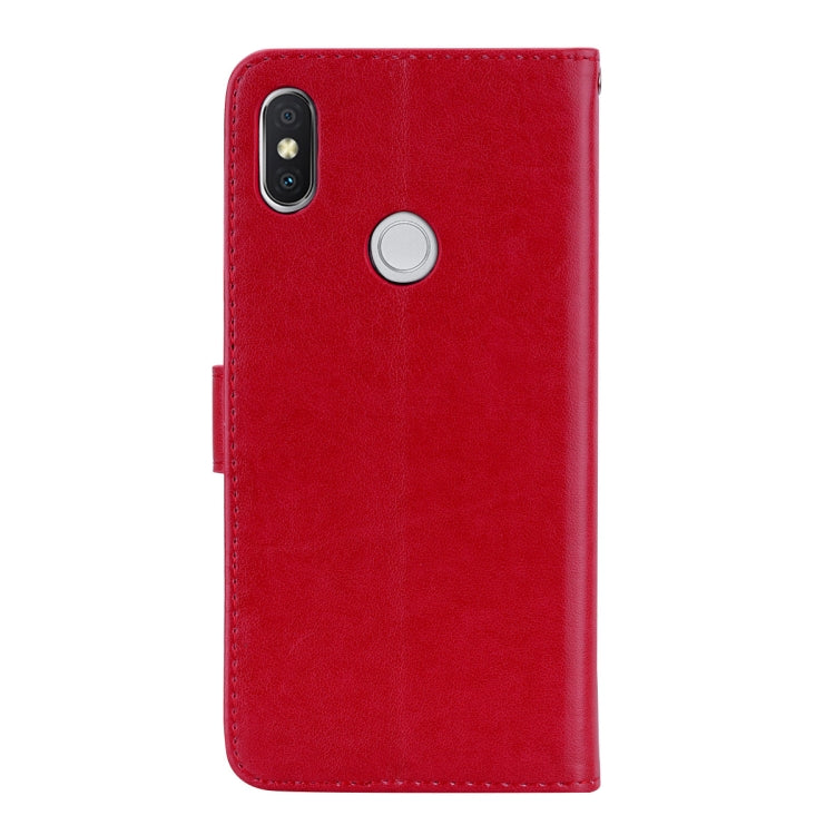 Rose Embossed Horizontal Flip Environmental PU Leather Case for Xiaomi Redmi S2, with Holder & Card Slots & Wallet