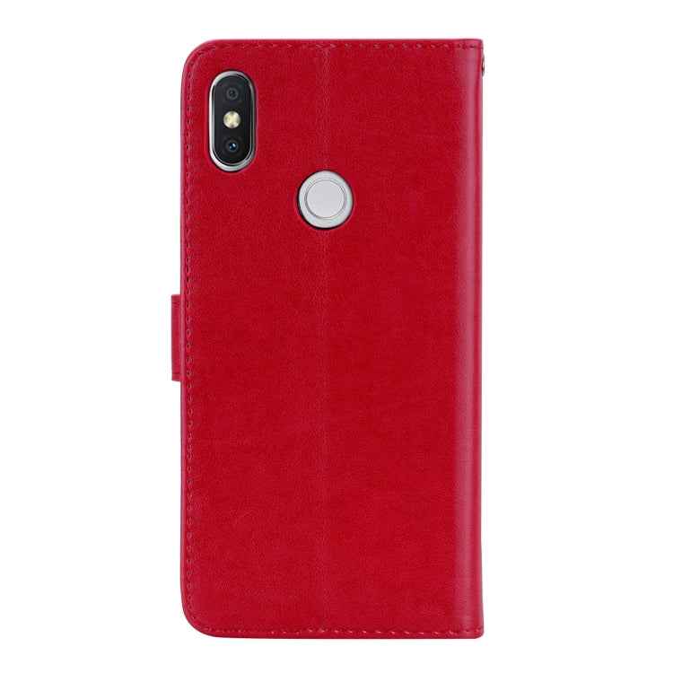 Rose Embossed Horizontal Flip Environmental PU Leather Case for Xiaomi Redmi S2, with Holder & Card Slots & Wallet