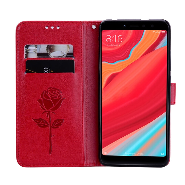 Rose Embossed Horizontal Flip Environmental PU Leather Case for Xiaomi Redmi S2, with Holder & Card Slots & Wallet