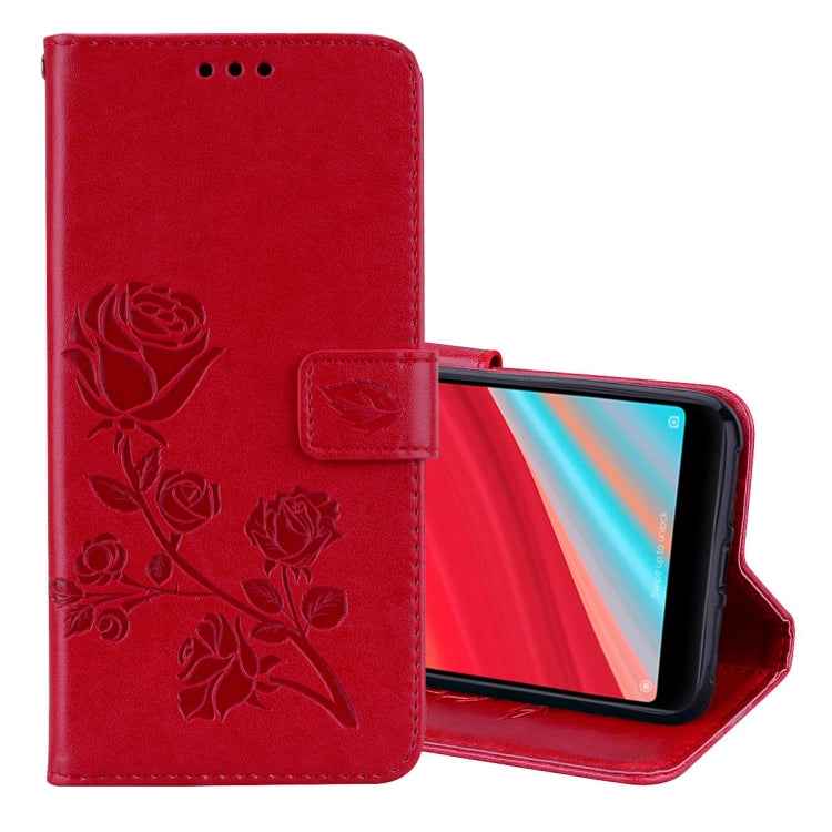 Rose Embossed Horizontal Flip Environmental PU Leather Case for Xiaomi Redmi S2, with Holder & Card Slots & Wallet