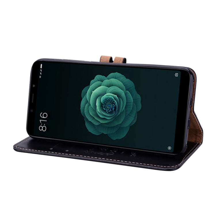 Business Style Oil Wax Texture Horizontal Flip Leather Case for Xiaomi Mi 6X / A2, with Holder & Card Slots & Wallet