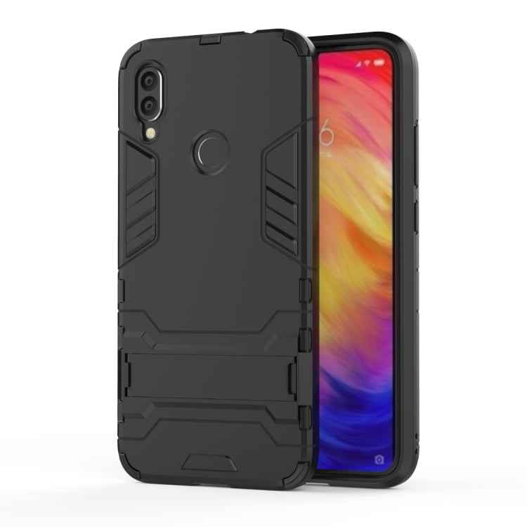 Shockproof PC + TPU Case for XiaoMi RedMi Note 7, with Holder