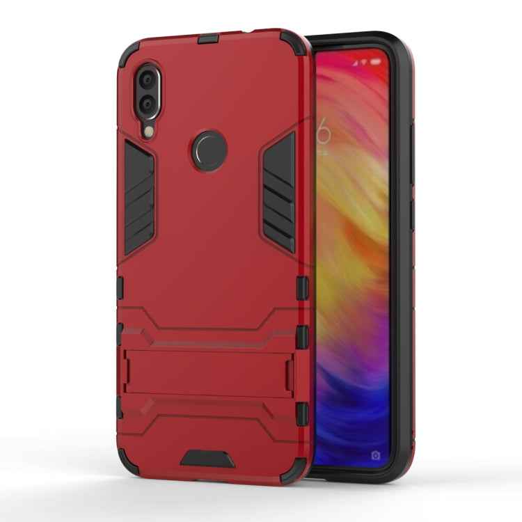 Shockproof PC + TPU Case for XiaoMi RedMi Note 7, with Holder