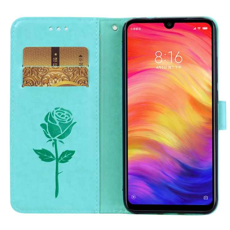 Rose Embossed Horizontal Flip PU Leather Case for Xiaomi Redmi Note 7, with Holder & Card Slots & Wallet, For Xiaomi Redmi Note 7
