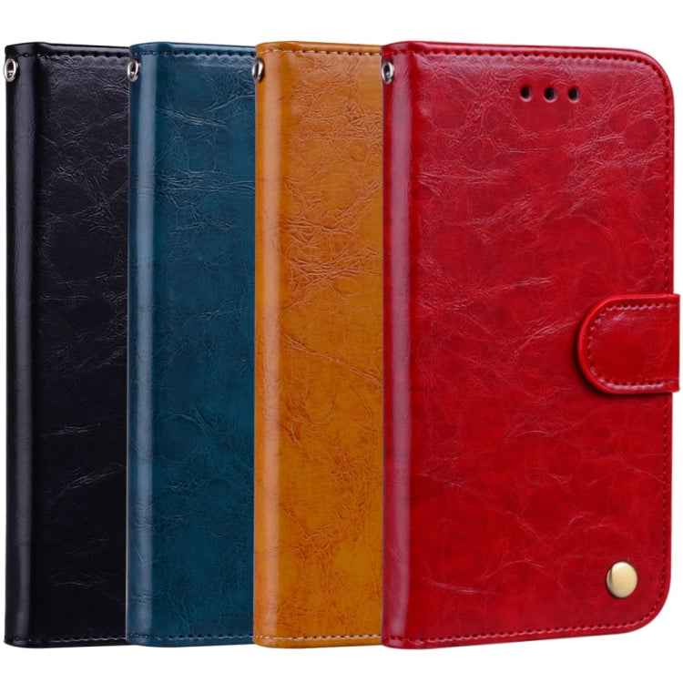 Business Style Oil Wax Texture Horizontal Flip Leather Case for Xiaomi Redmi Note7, with Holder & Card Slots & Wallet