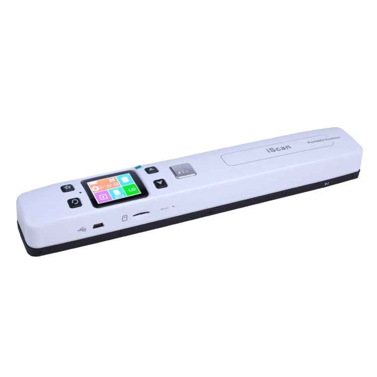 iScan02 Double Roller Mobile Document Portable Handheld Scanner with LED Display, Support 1050DPI / 600DPI / 300DPI / PDF / JPG / TF