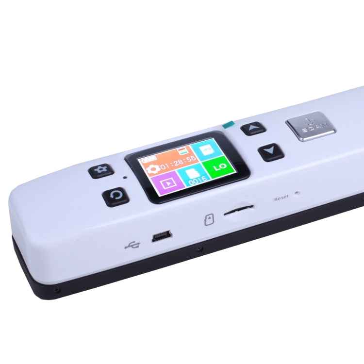 iScan02 Double Roller Mobile Document Portable Handheld Scanner with LED Display, Support 1050DPI / 600DPI / 300DPI / PDF / JPG / TF