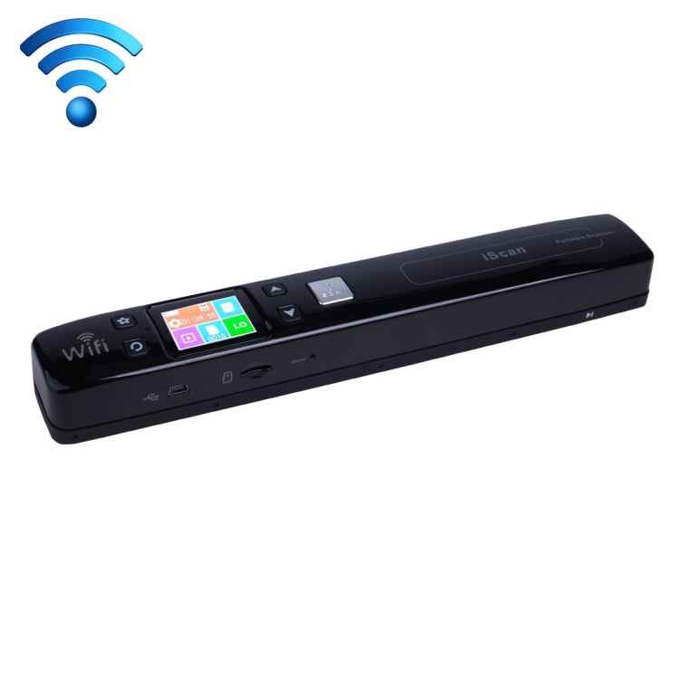 iScan02 WiFi Double Roller Mobile Document Portable Handheld Scanner with LED Display, Support 1050DPI / 600DPI / 300DPI / PDF / JPG / TF