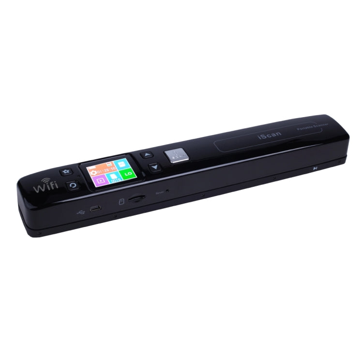 iScan02 WiFi Double Roller Mobile Document Portable Handheld Scanner with LED Display, Support 1050DPI / 600DPI / 300DPI / PDF / JPG / TF