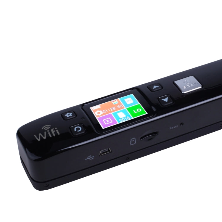 iScan02 WiFi Double Roller Mobile Document Portable Handheld Scanner with LED Display, Support 1050DPI / 600DPI / 300DPI / PDF / JPG / TF