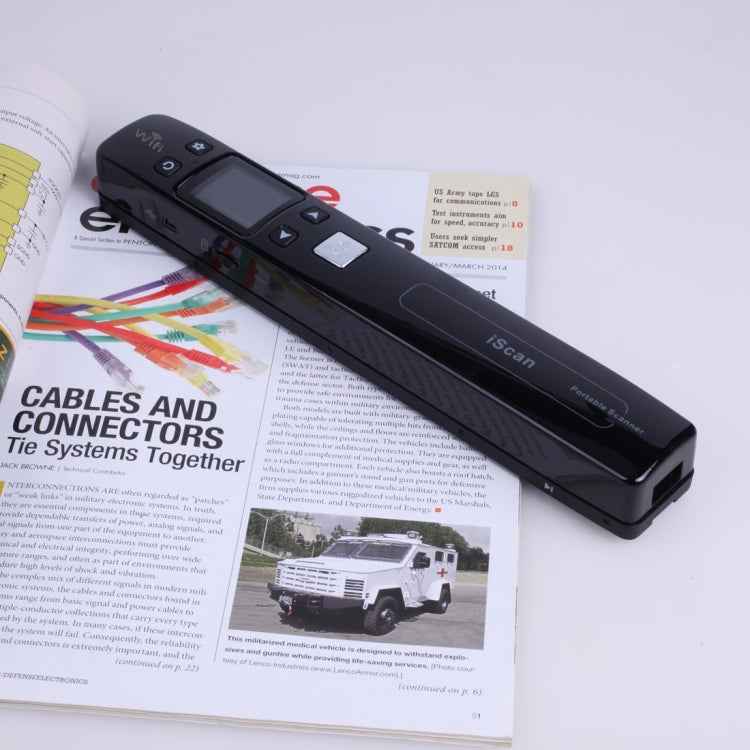 iScan02 WiFi Double Roller Mobile Document Portable Handheld Scanner with LED Display, Support 1050DPI / 600DPI / 300DPI / PDF / JPG / TF