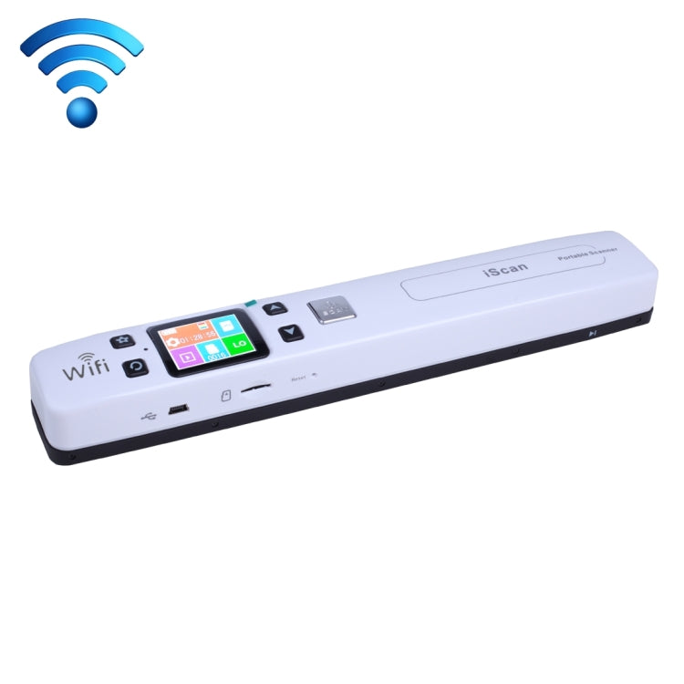 iScan02 WiFi Double Roller Mobile Document Portable Handheld Scanner with LED Display,  Support 1050DPI  / 600DPI  / 300DPI  / PDF / JPG / TF