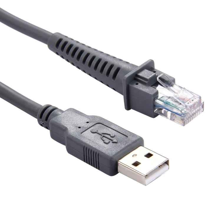 2m USB A Male to RJ45 Scanner Serial Data Cable for Symbol LS2208 / 2208AP / LS4278