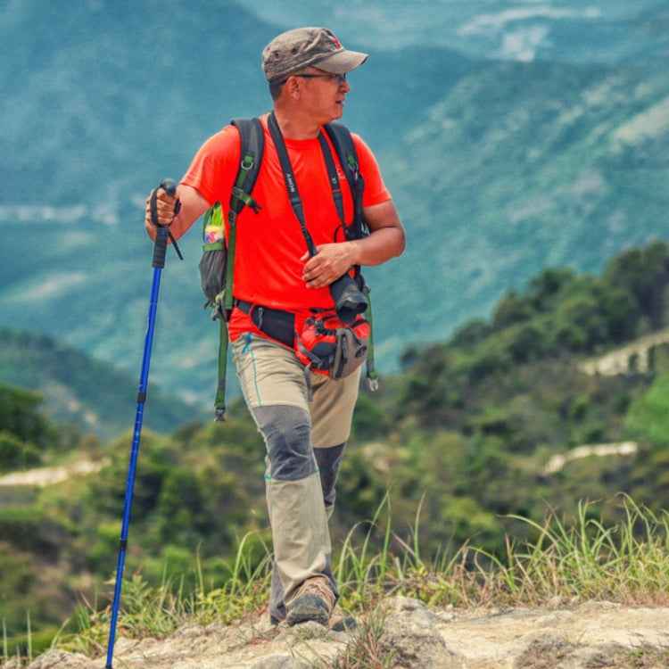 132cm Telescopic Outdoor Three-section Trekking Pole