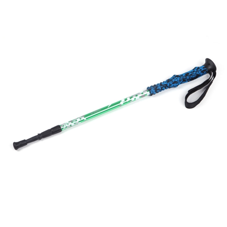 135cm Adjustable Portable Height Outdoor Aluminum Trekking Poles, Green#135cm, Red#135cm