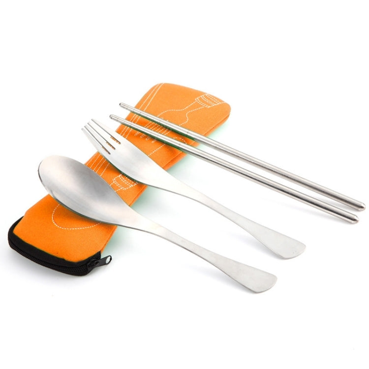 Three-Piece Outdoor Cutlery, Rose Red, Grass green, Fluorescent green, Orange, Purple, Big Red, Light blue, Dark blue