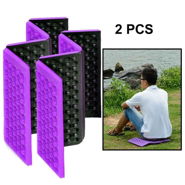 2 PCS Portable Folding Cellular Massage Cushion Outdoors Damp Proof Picnic Seat Mats EVA Pad