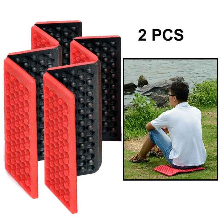 2 PCS Portable Folding Cellular Massage Cushion Outdoors Damp Proof Picnic Seat Mats EVA Pad