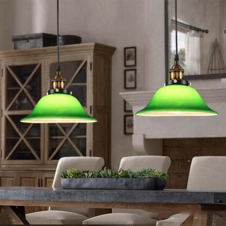 LED Industrial Edison Vintage Style Hanging lamp Green Emerald Glass Pendant Light with E27 Bulb