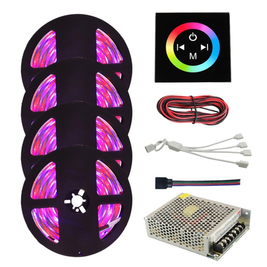 Tira de LED RGB de 4 piezas, 20 m, 2835, resistente al agua, SMD RGB