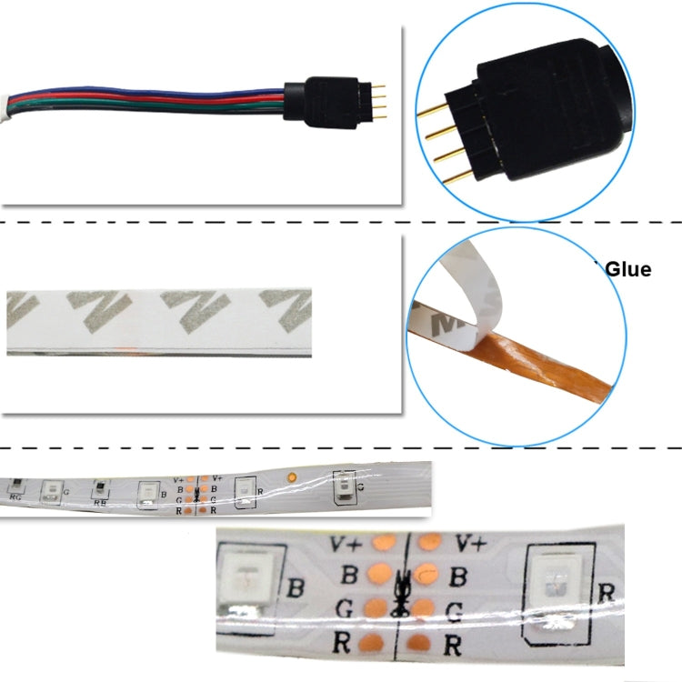 4 PCS RGB LED Strip 20M 2835 LED Light Lamps Waterproof SMD RGB Lights LED Ribbon
