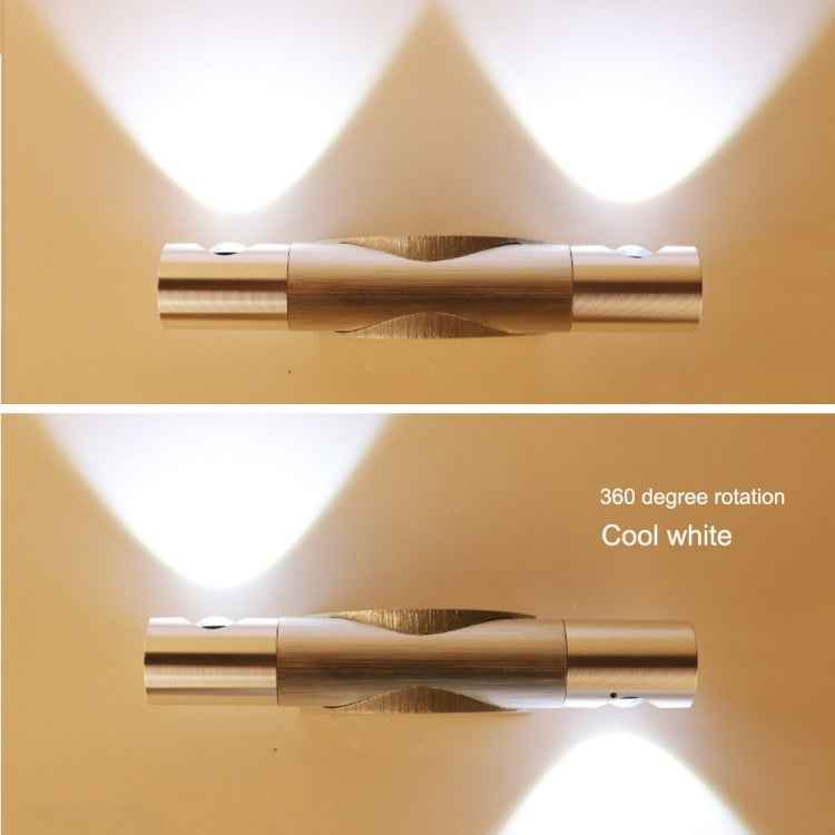 6W 360 Degrees Rotation Wall Lamp LED Nightlight, AC 110-240V