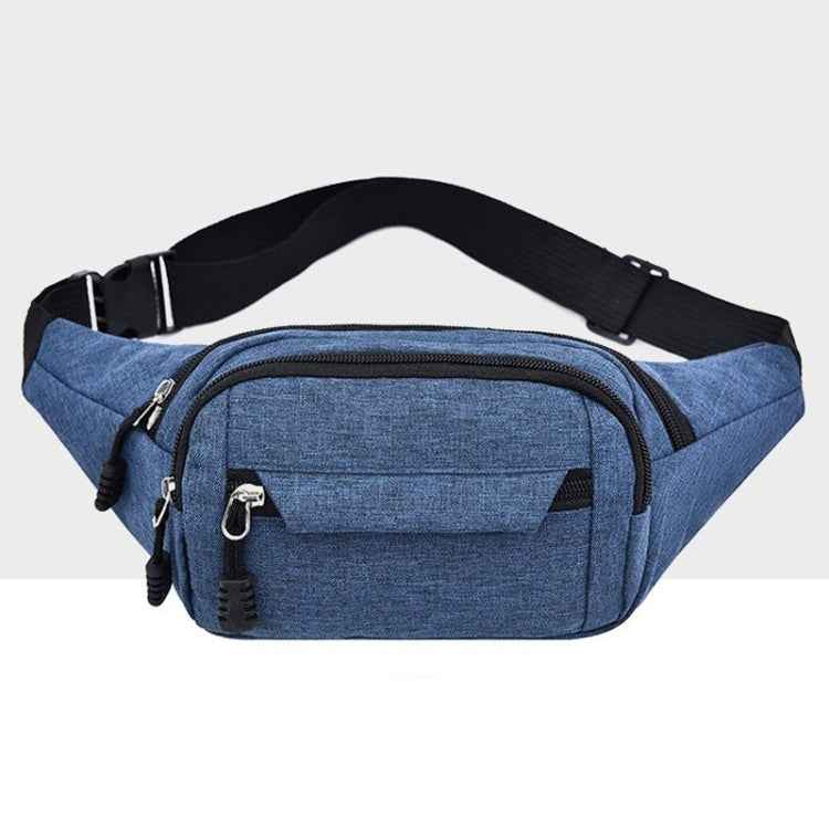 Pure Color Multi-function Pockets Waterproof Chest Bag Waist Crossbody Sports Bag