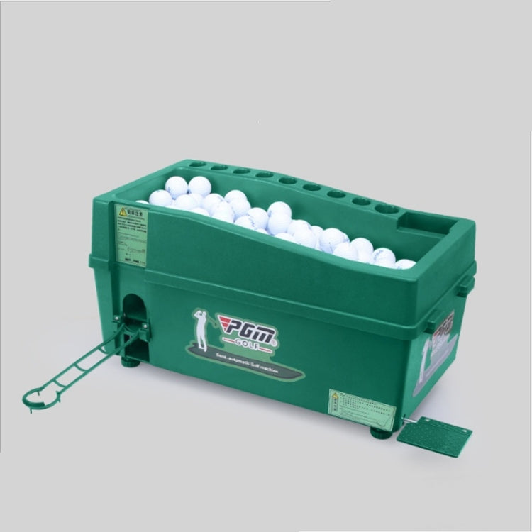 PGM Indoor Golf Multi-function Large Capacity Automatic Ball Machine with Club Rack, 60x33x27cm Grey, 60x33x27cm Green