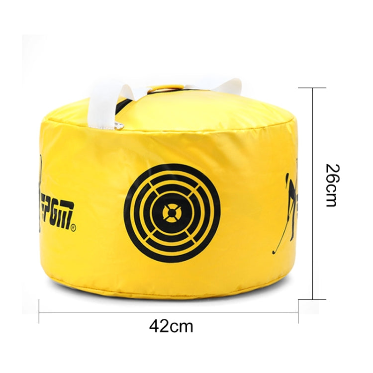 PGM Multi-Function Golf Power Impact Waterproof Practice Training Smash Hit Strike Bag Trainer Exercise Package, Size: 26 x 44cm, HL002 Black, HL002 Yellow