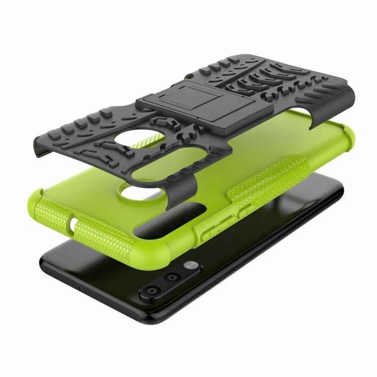 Tire Texture TPU+PC Shockproof Phone Case for Huawei P30 Lite / Nova 4e, with Holder