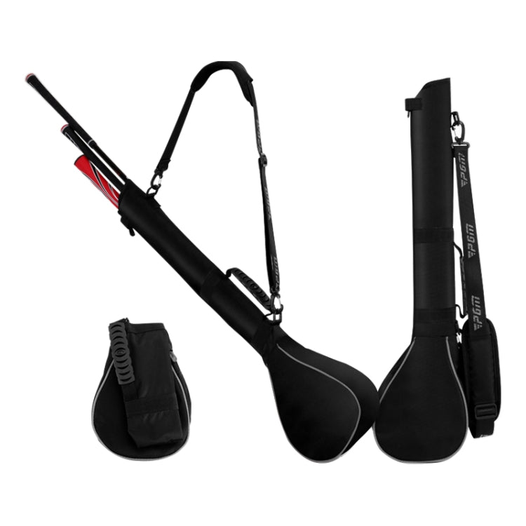 PGM Golf Foldable Portable Nylon Ball Bag(Black Silver), PGM Black Silver, PGM Black Red