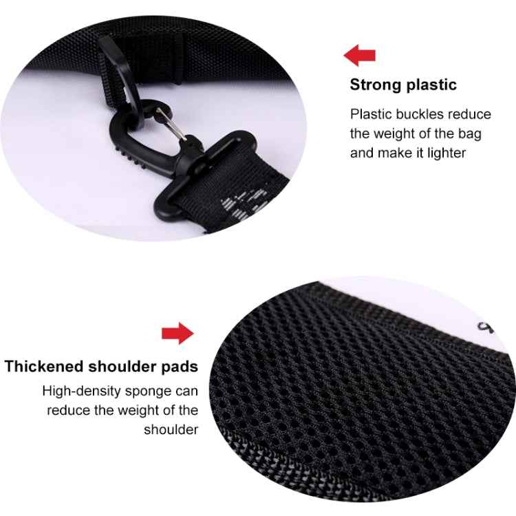 PGM Golf Foldable Portable Nylon Ball Bag(Black Silver), PGM Black Silver, PGM Black Red