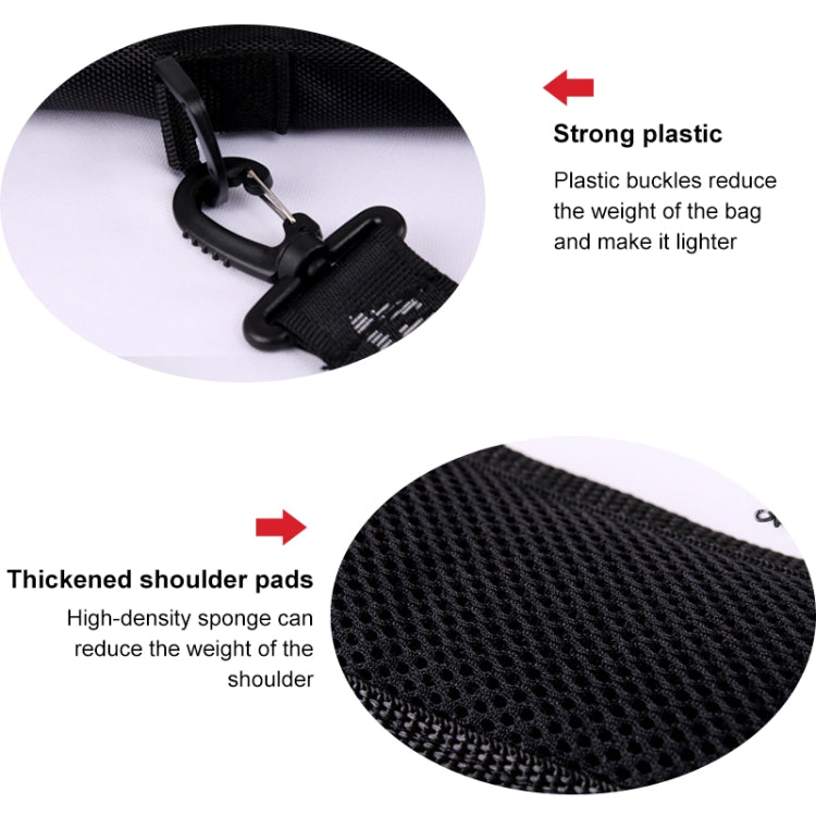 PGM Golf Foldable Portable Nylon Ball Bag(Black Silver), PGM Black Silver, PGM Black Red