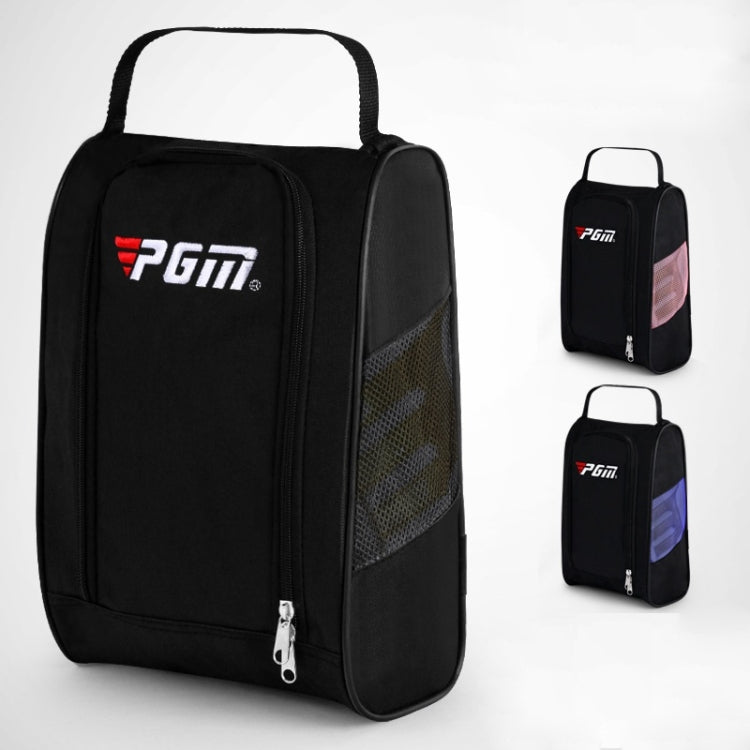 PGM Golf Convenient and Breathable Wear-resistant Nylon Shoe Bag, XB001 Black, XB001 Black Red, XB001 Black Blue, XB001 Black Pink
