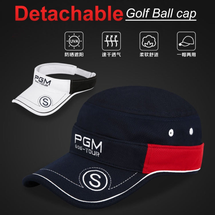 PGM Golf Men and Women Sunscreen Breathable Multi-function Hat(Navy Blue), MZ011 Navy Blue