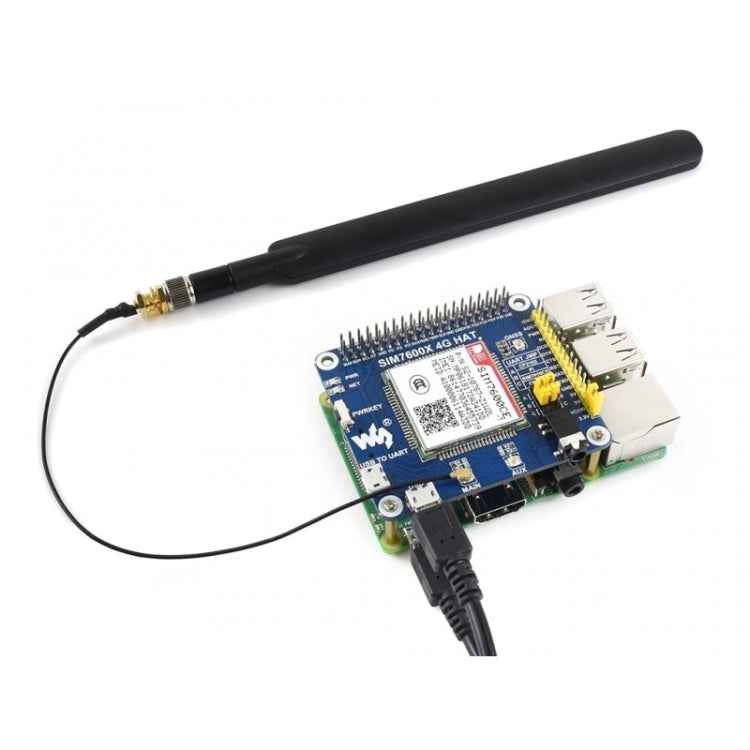 Waveshare 4G / 3G / 2G / GSM / GPRS / GNSS HAT for Raspberry Pi, LTE CAT4, for China