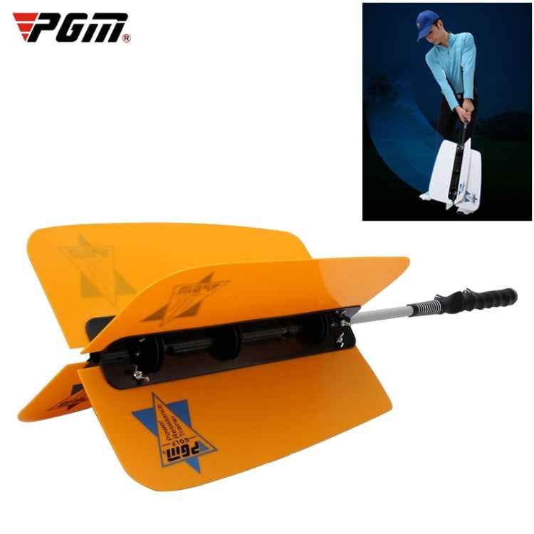 PGM Golf Warm-up Wind Swing Fan Resistance Practice Aid Trainer Training Guide, HGB007 White, HGB007 Yellow
