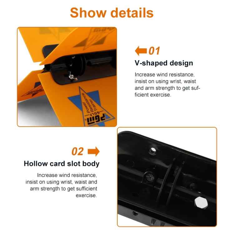 PGM Golf Warm-up Wind Swing Fan Resistance Practice Aid Trainer Training Guide