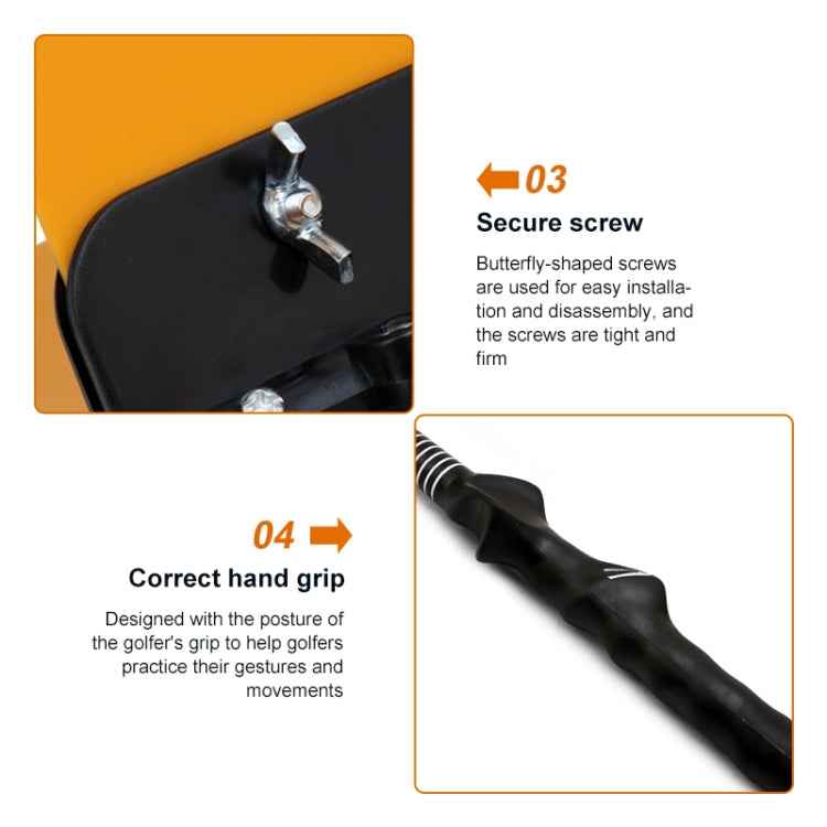 PGM Golf Warm-up Wind Swing Fan Resistance Practice Aid Trainer Training Guide, HGB007 White, HGB007 Yellow