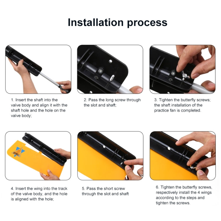 PGM Golf Warm-up Wind Swing Fan Resistance Practice Aid Trainer Training Guide, HGB007 White, HGB007 Yellow