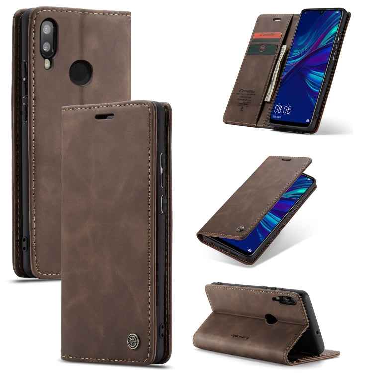 CaseMe Multifunctional Retro Frosted Horizontal Flip Leather Case for Huawei P Smart 2019 / Honor 10 Lite, with Card Slots & Holder & Wallet